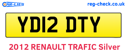 YD12DTY are the vehicle registration plates.