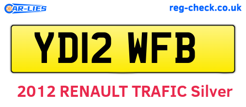 YD12WFB are the vehicle registration plates.
