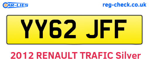 YY62JFF are the vehicle registration plates.