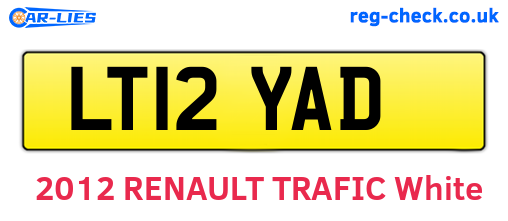 LT12YAD are the vehicle registration plates.