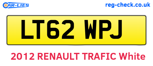 LT62WPJ are the vehicle registration plates.