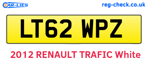 LT62WPZ are the vehicle registration plates.