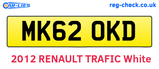 MK62OKD are the vehicle registration plates.