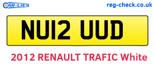 NU12UUD are the vehicle registration plates.