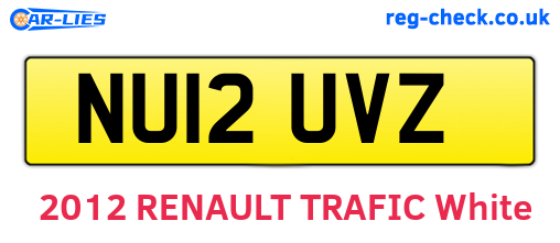 NU12UVZ are the vehicle registration plates.