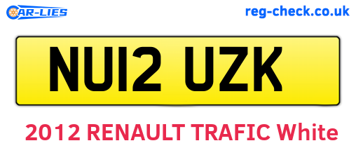 NU12UZK are the vehicle registration plates.