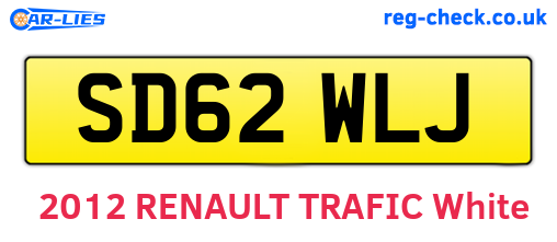 SD62WLJ are the vehicle registration plates.