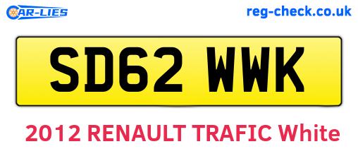 SD62WWK are the vehicle registration plates.