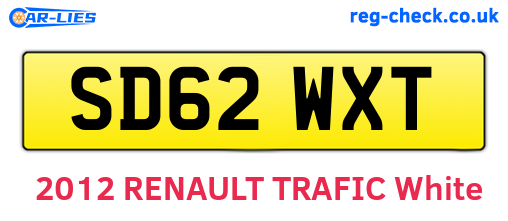 SD62WXT are the vehicle registration plates.