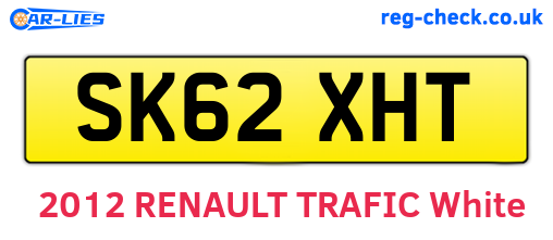 SK62XHT are the vehicle registration plates.