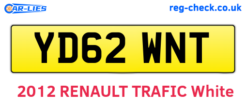 YD62WNT are the vehicle registration plates.