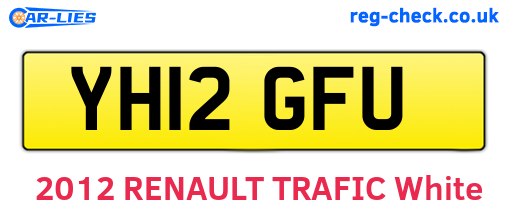 YH12GFU are the vehicle registration plates.