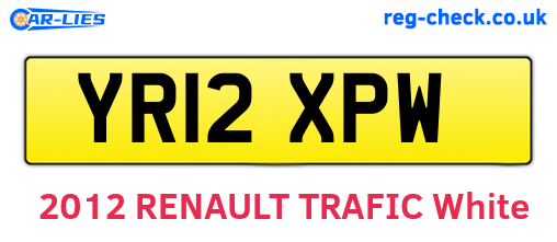 YR12XPW are the vehicle registration plates.