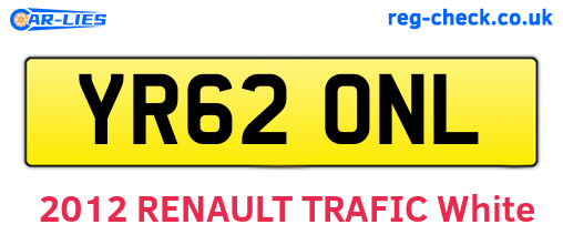 YR62ONL are the vehicle registration plates.