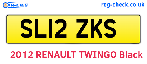 SL12ZKS are the vehicle registration plates.