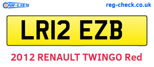LR12EZB are the vehicle registration plates.