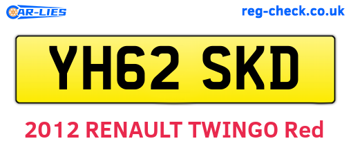 YH62SKD are the vehicle registration plates.