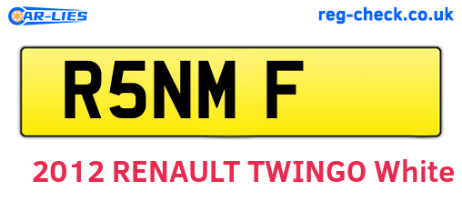 R5NMF are the vehicle registration plates.