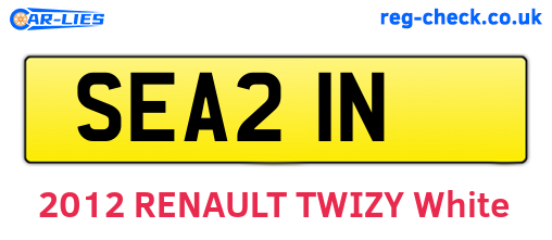 SEA21N are the vehicle registration plates.