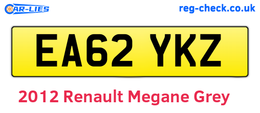 Grey 2012 Renault Megane (EA62YKZ)
