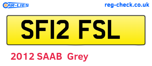 SF12FSL are the vehicle registration plates.