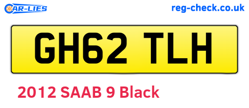 GH62TLH are the vehicle registration plates.