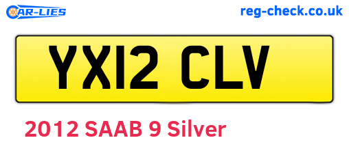 YX12CLV are the vehicle registration plates.