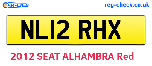 NL12RHX are the vehicle registration plates.