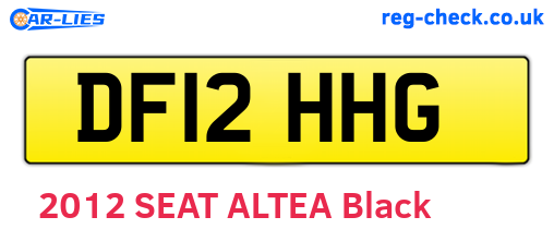 DF12HHG are the vehicle registration plates.