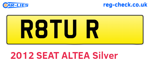 R8TUR are the vehicle registration plates.