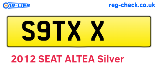 S9TXX are the vehicle registration plates.