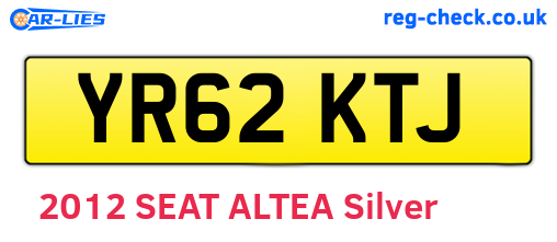 YR62KTJ are the vehicle registration plates.