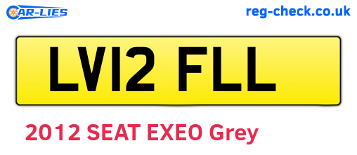 LV12FLL are the vehicle registration plates.