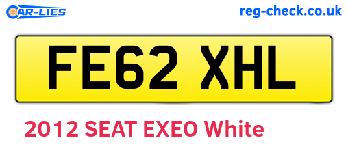 FE62XHL are the vehicle registration plates.