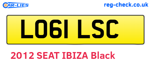LO61LSC are the vehicle registration plates.