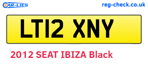 LT12XNY are the vehicle registration plates.