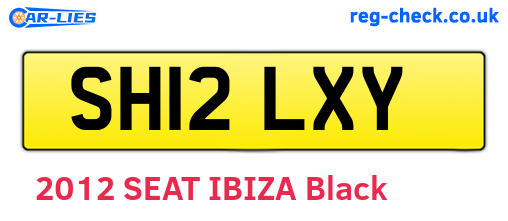 SH12LXY are the vehicle registration plates.