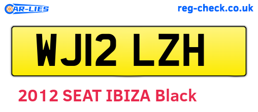 WJ12LZH are the vehicle registration plates.