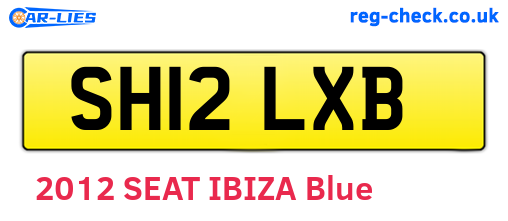 SH12LXB are the vehicle registration plates.