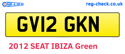 GV12GKN are the vehicle registration plates.