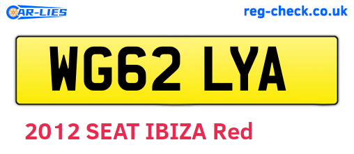 WG62LYA are the vehicle registration plates.