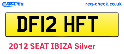 DF12HFT are the vehicle registration plates.