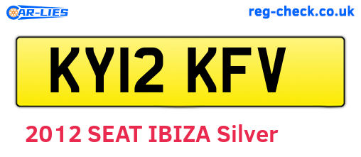 KY12KFV are the vehicle registration plates.