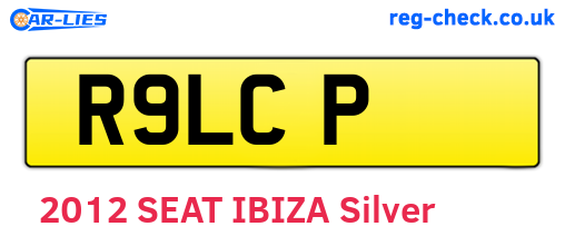 R9LCP are the vehicle registration plates.
