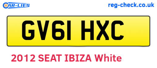GV61HXC are the vehicle registration plates.