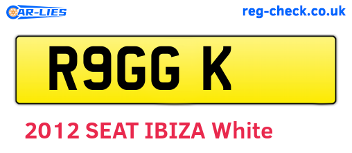 R9GGK are the vehicle registration plates.
