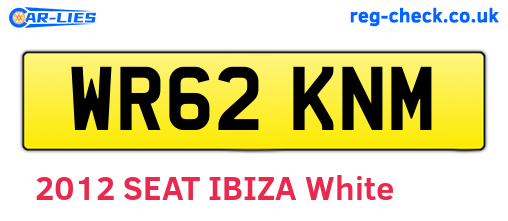 WR62KNM are the vehicle registration plates.