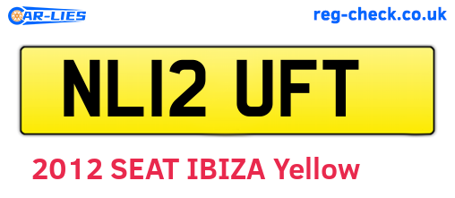 NL12UFT are the vehicle registration plates.