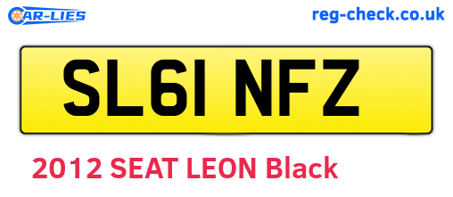 SL61NFZ are the vehicle registration plates.