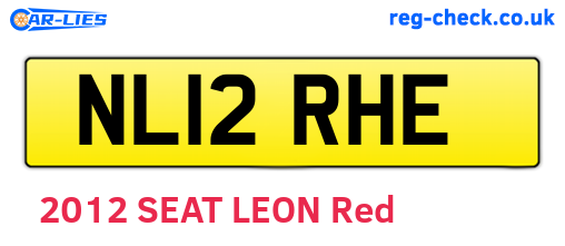 NL12RHE are the vehicle registration plates.
